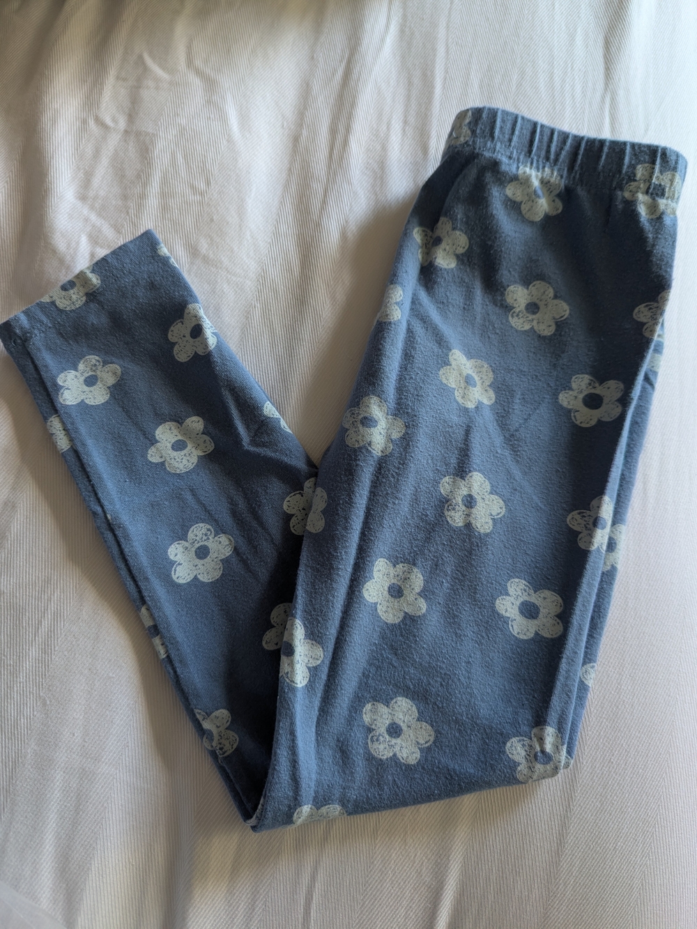 George Blue Floral Leggings for Kids